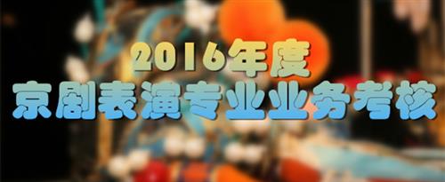 啊好爽操我国家京剧院2016年度京剧表演专业业务考...